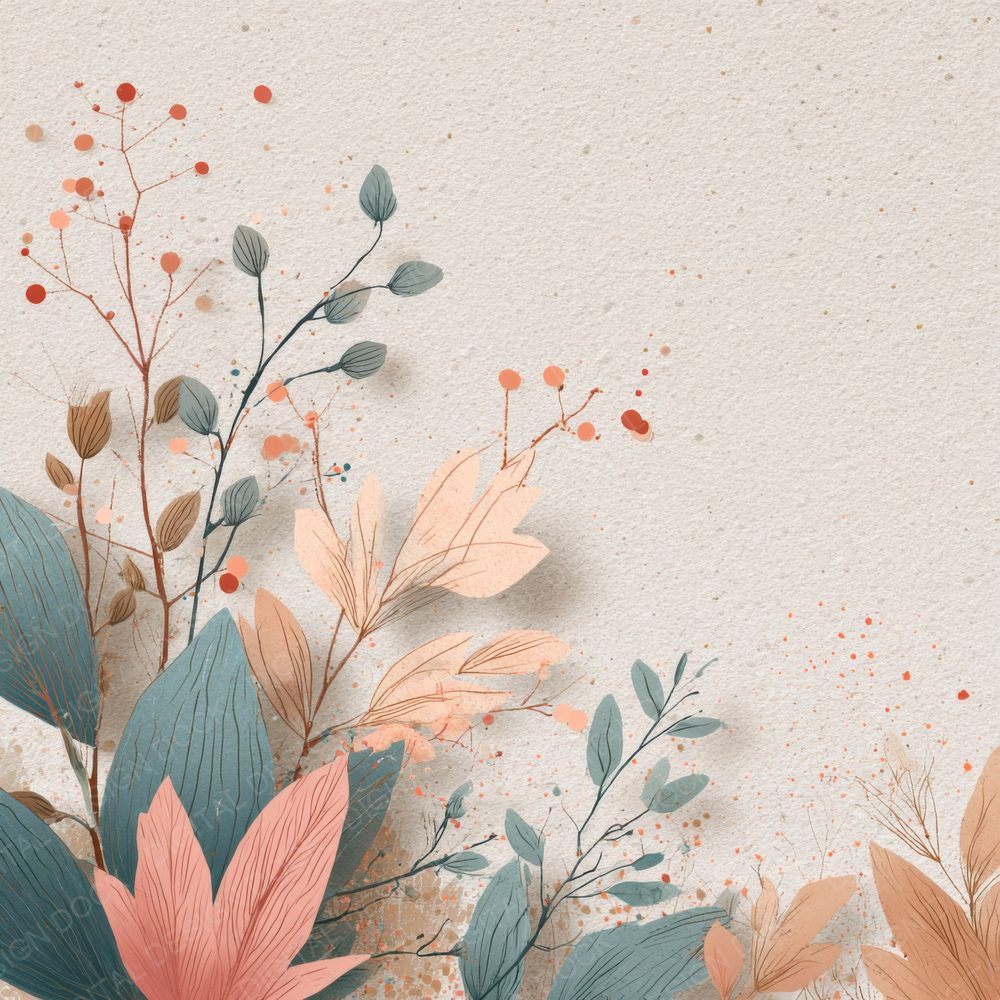 Neon Botanical Blush Digital Paper Pack (DDD000104)