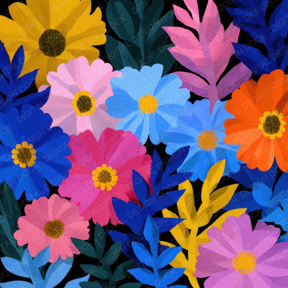Matisse Cut Floral Background Digital Paper Pack (DDD000131)