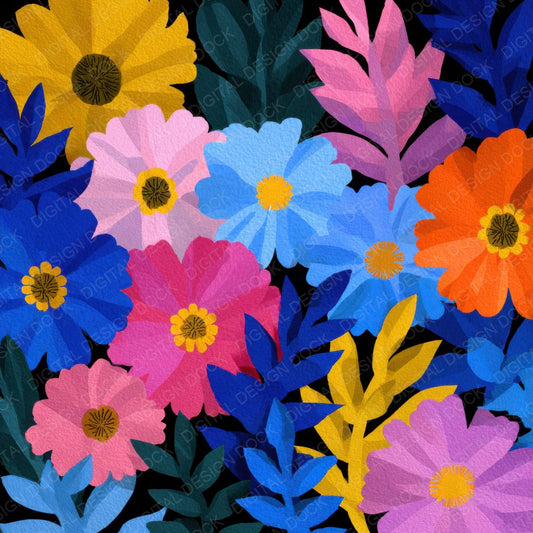 Matisse Cut Floral Background Digital Paper Pack (DDD000131)