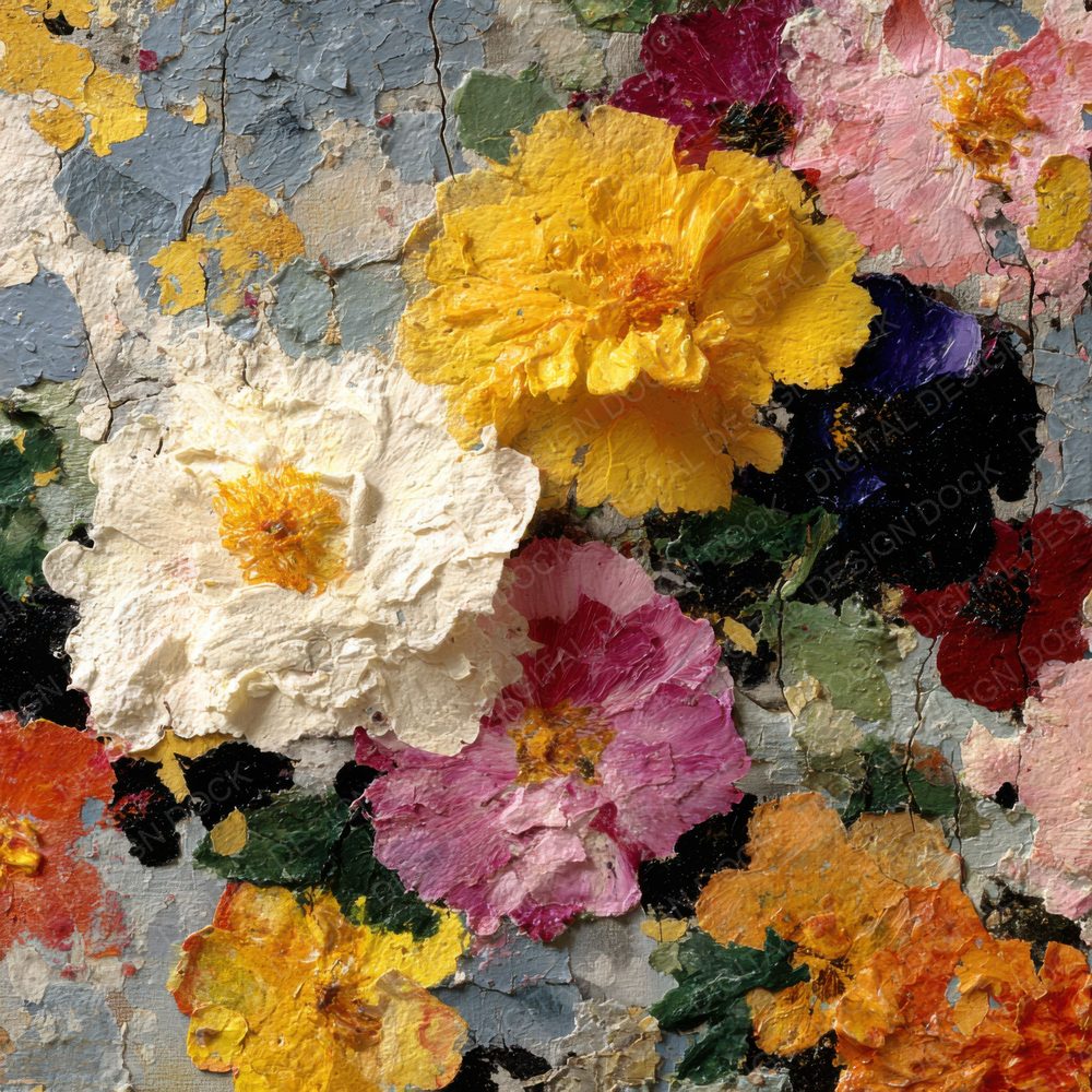 Crushed Floral Surface Background Digital Paper Pack (DDD000143)