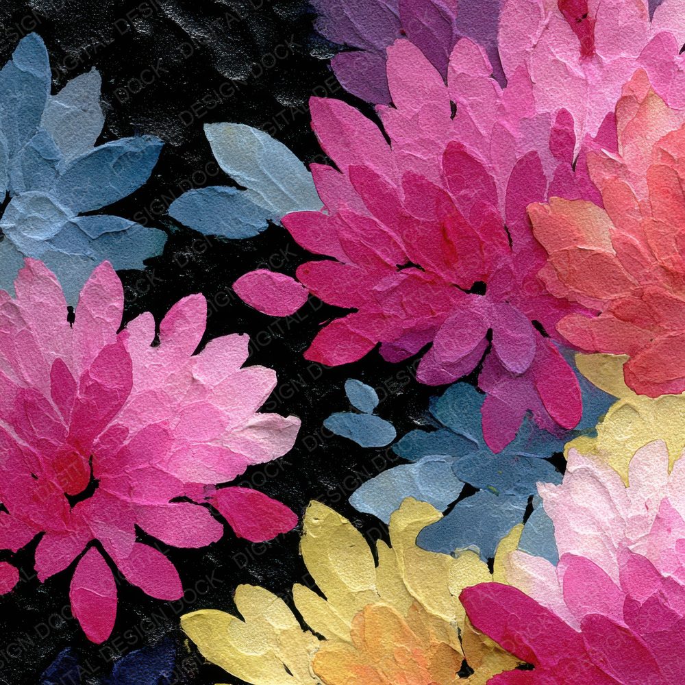 Unstable Floral Ink Background Digital Paper Pack (DDD000160)