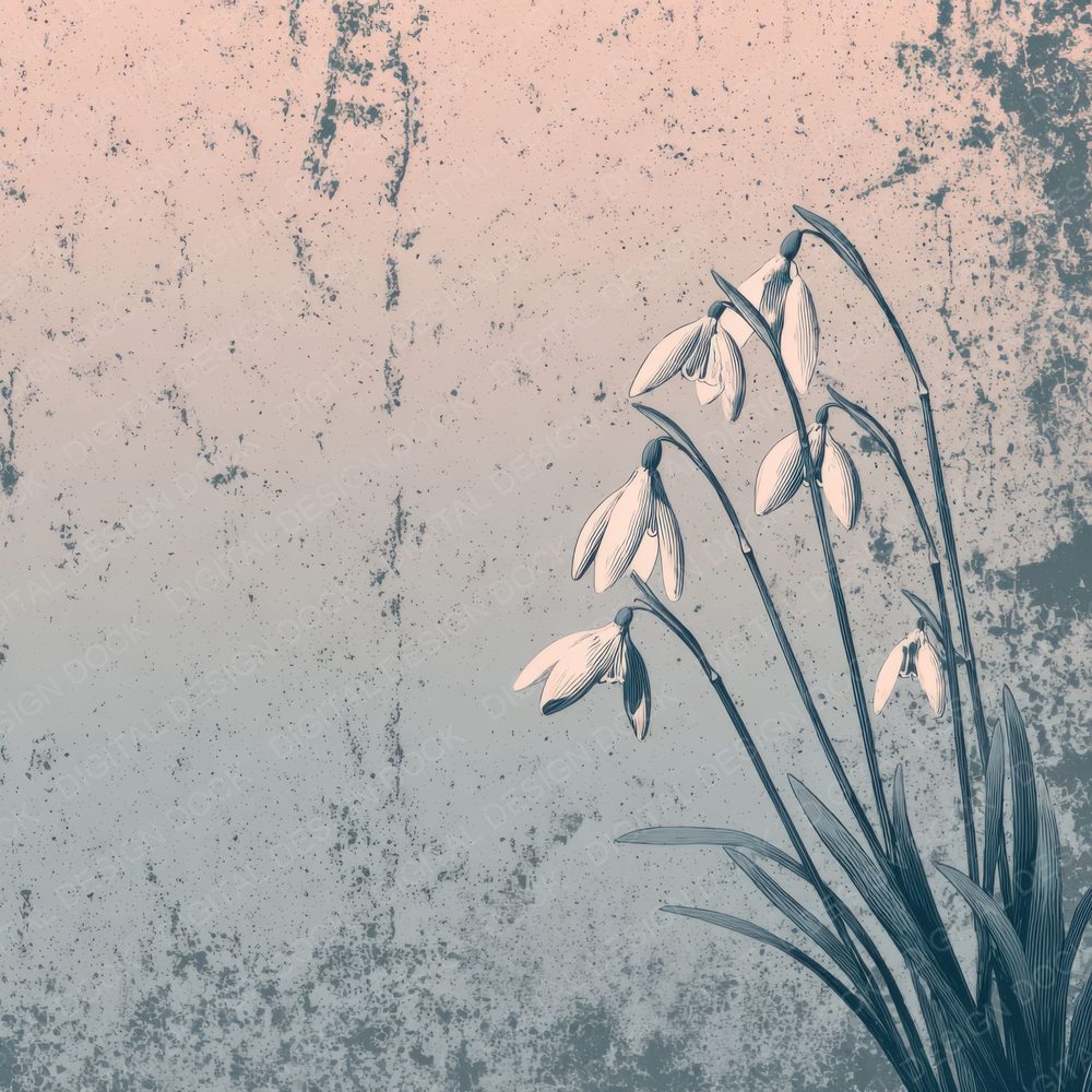 Ash Snowdrop Ink Background Digital Paper Pack (DDD000161)