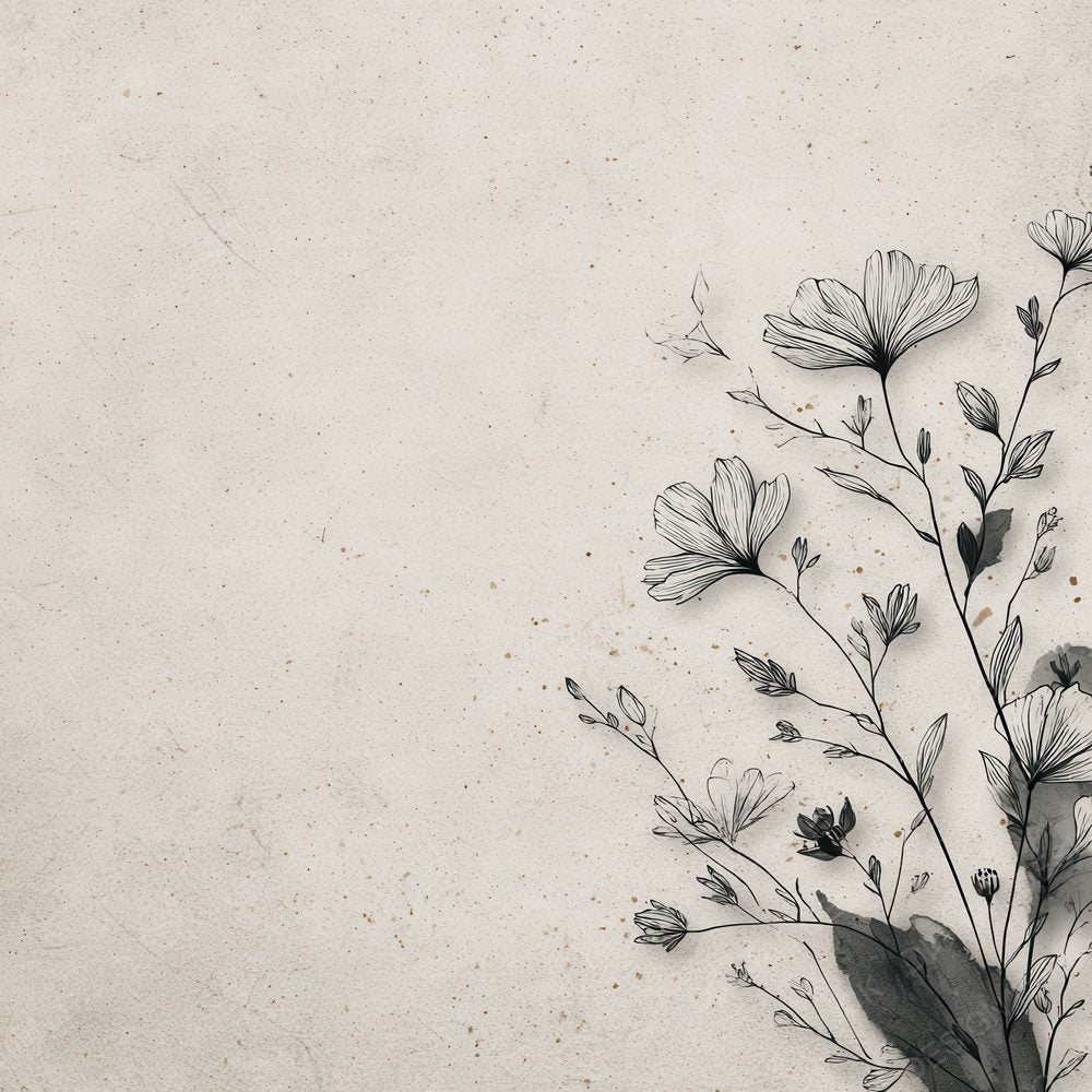 Fog Botanical Ink Background Digital Paper Pack (DDD000168)