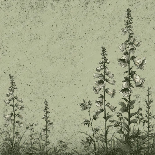 Moss Foxglove Ink Background Digital Paper Pack (DDD000172)