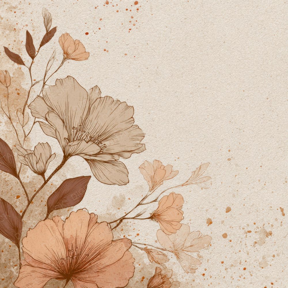 Oat Botanical Ink Background Digital Paper Pack (DDD000173)