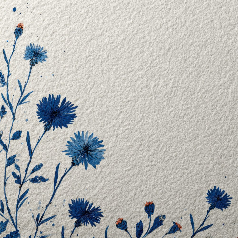 Powder Cornflower Ink Background Digital Paper Pack (DDD000176)