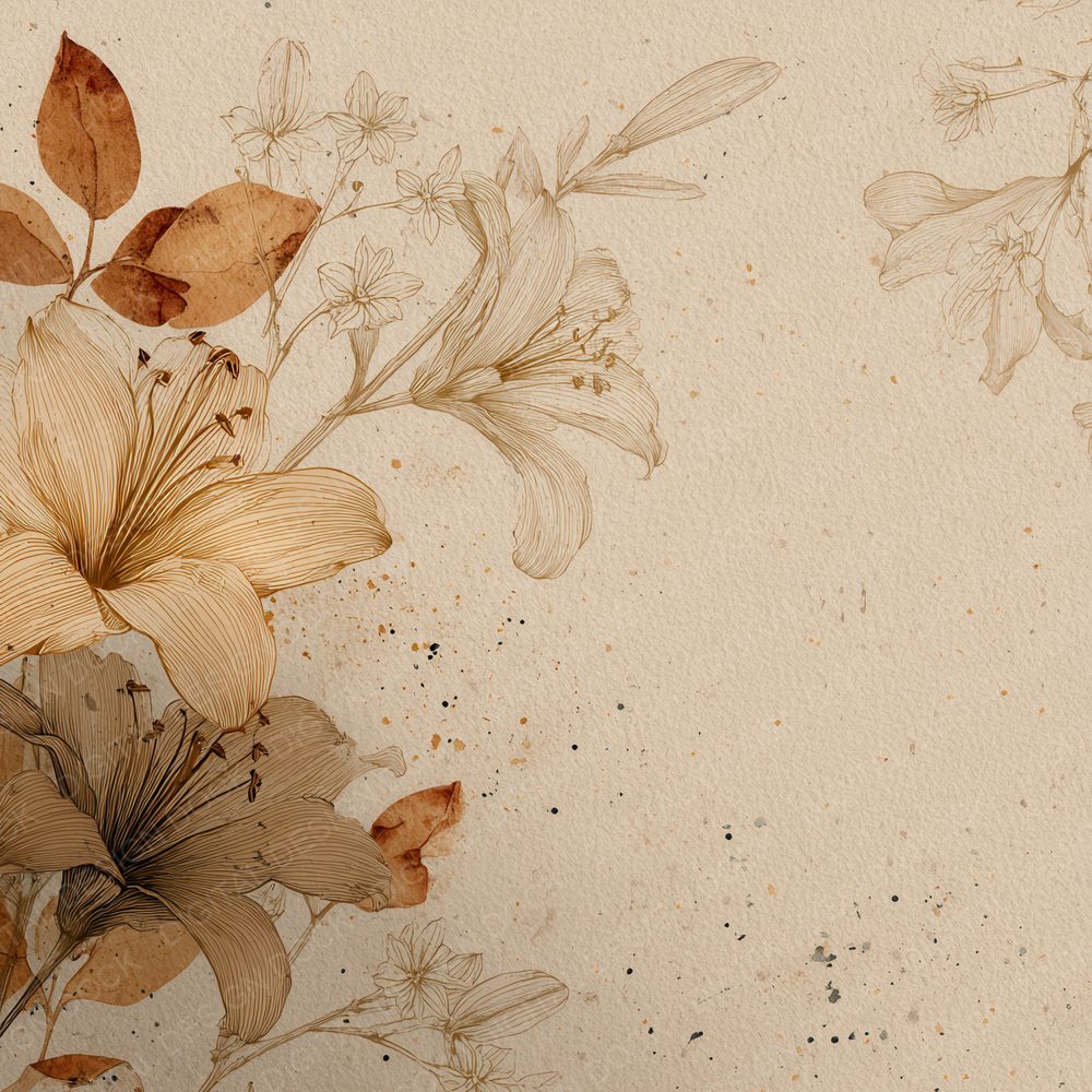 Sand Botanical Ink Background Digital Paper Pack (DDD000178)