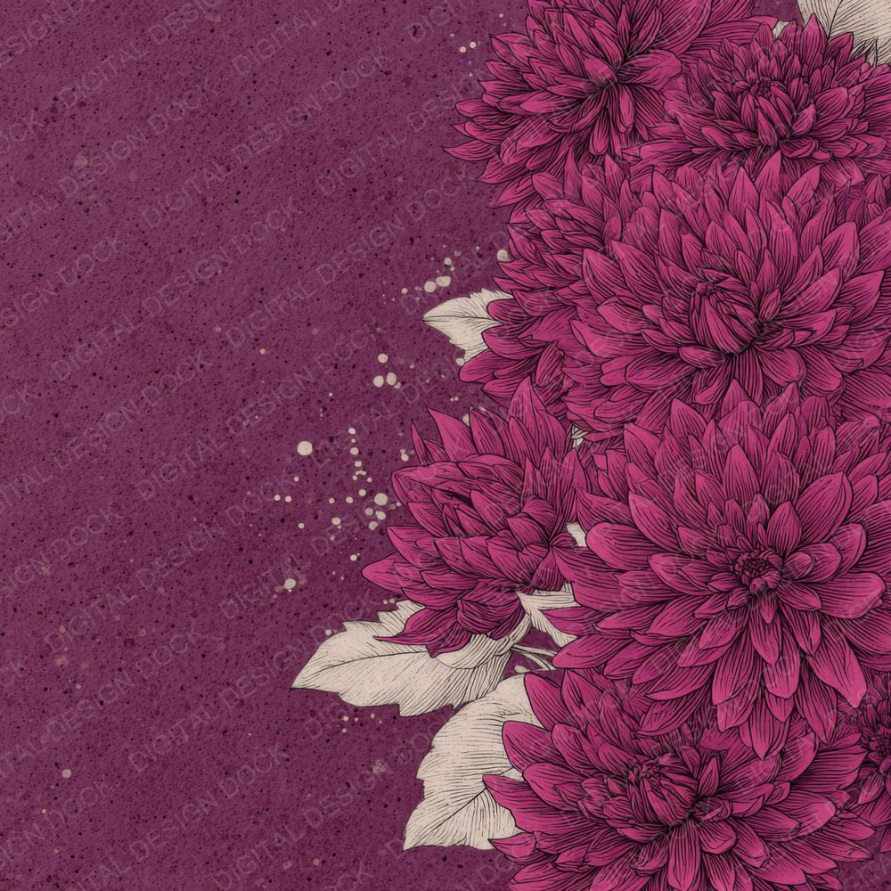 Aubergine Dahlia Ink Background Digital Paper Pack (DDD000182)