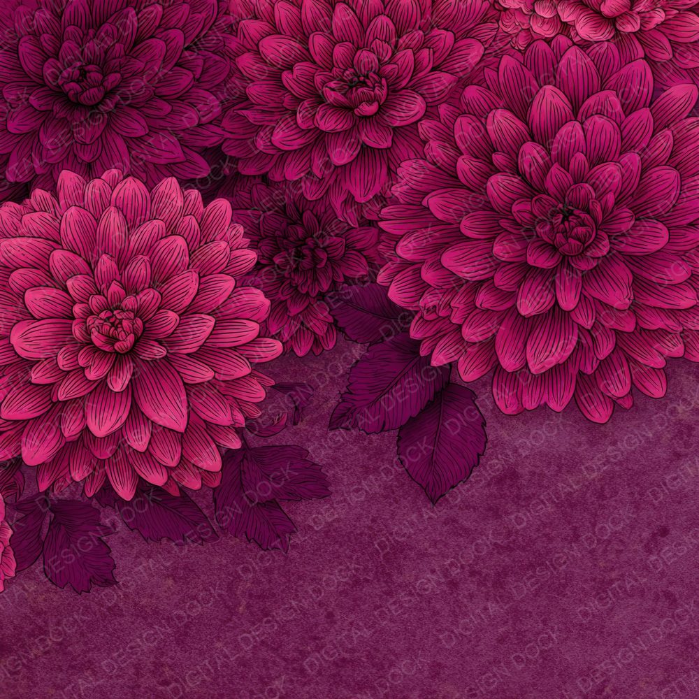 Aubergine Dahlia Ink Background Digital Paper Pack (DDD000182)