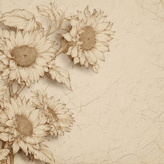 Limestone Sunflower Ink Background Digital Paper Pack (DDD000188)