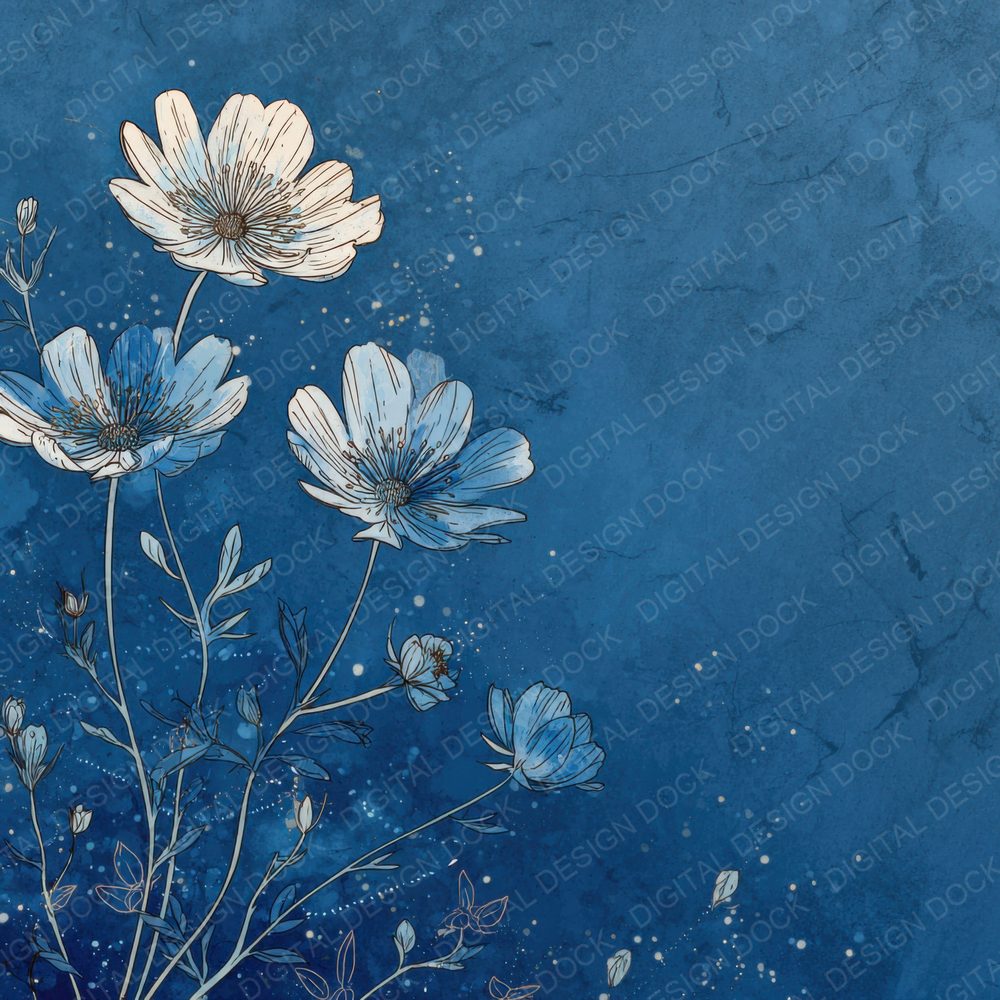 Slate Anemone Ink Background Digital Paper Pack (DDD000196)