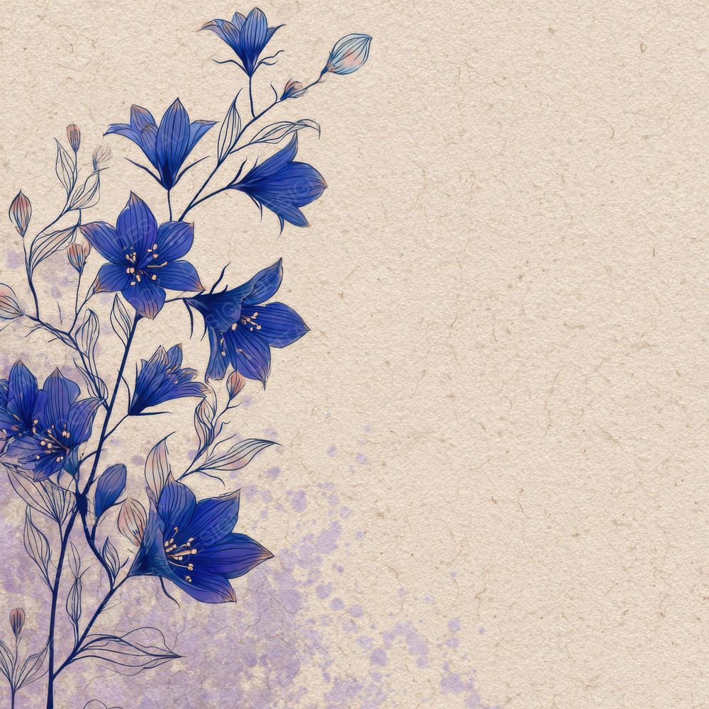 Lavender Bluebell Ink Background Digital Paper Pack (DDD000213)