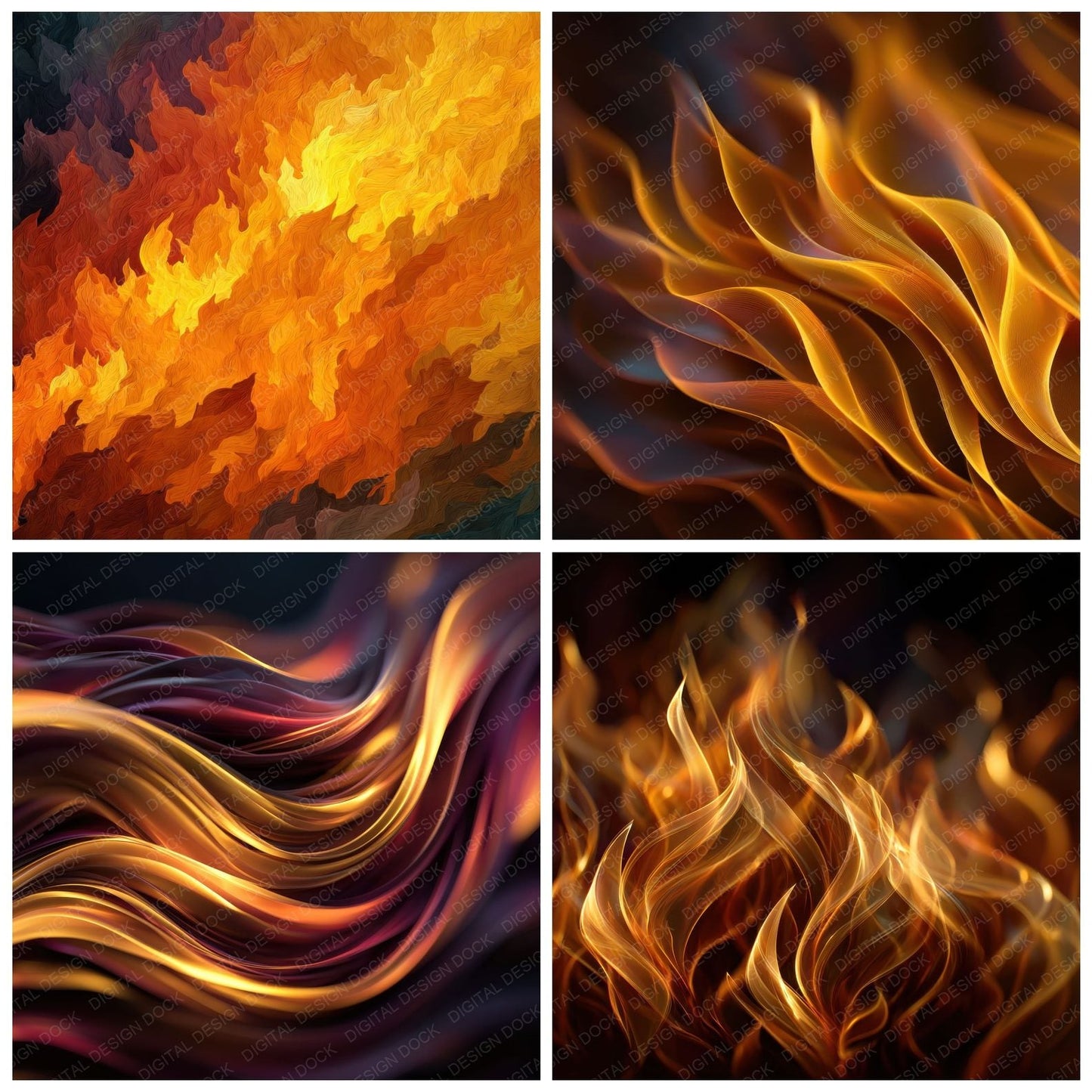 Abstract Flame Motion Background Digital Paper Pack (DDD000261)