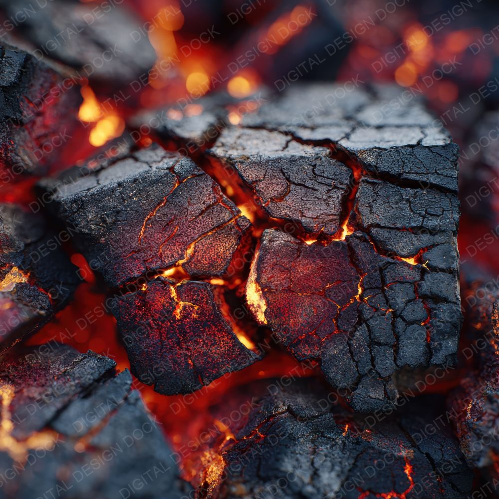Molten Ember Macro Background Digital Paper Pack (DDD000273)