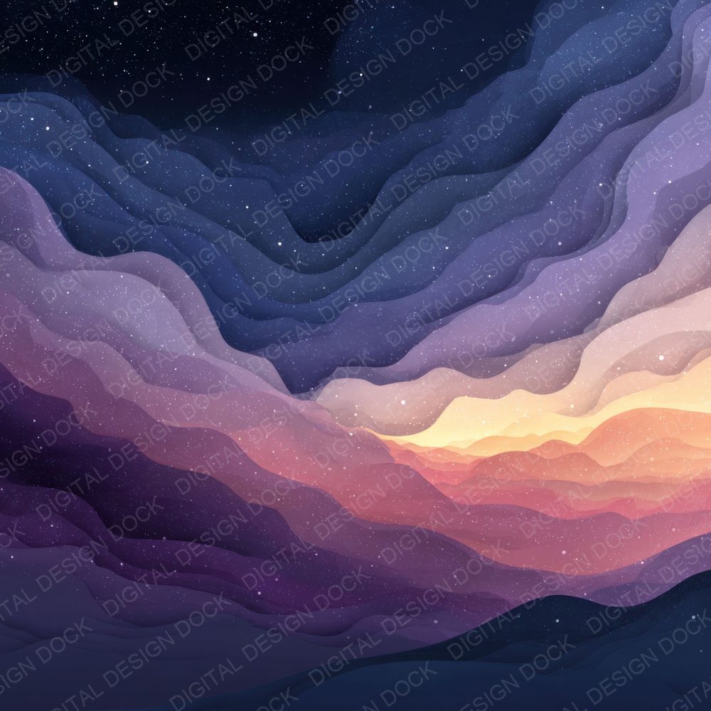 Abstract Cosmic Gradient Background Digital Paper Pack (DDD000281)