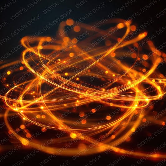Chaotic Fire Light Trails Background Digital Paper Pack (DDD000282)