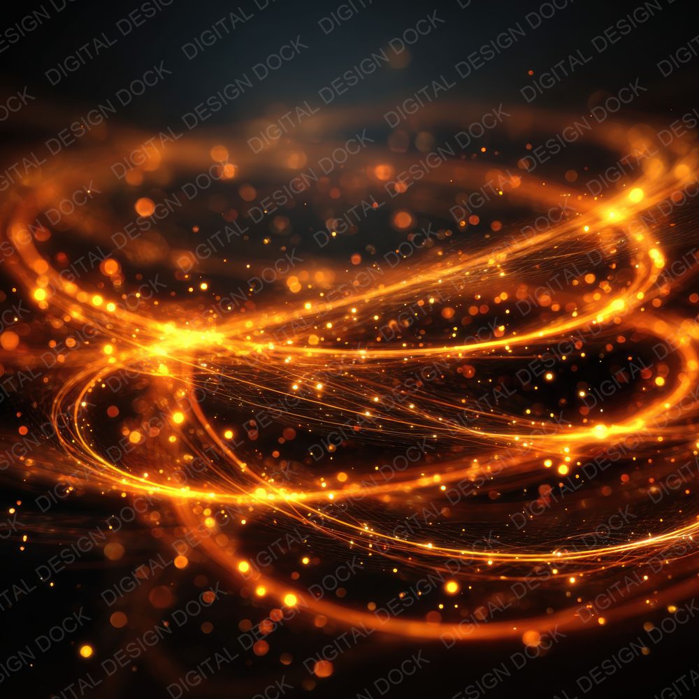 Chaotic Fire Light Trails Background Digital Paper Pack (DDD000282)