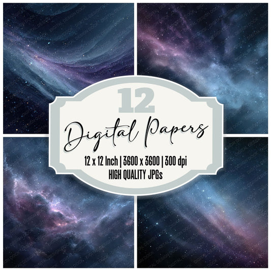Cosmic Void Fog Background Digital Paper Pack (DDD000283)