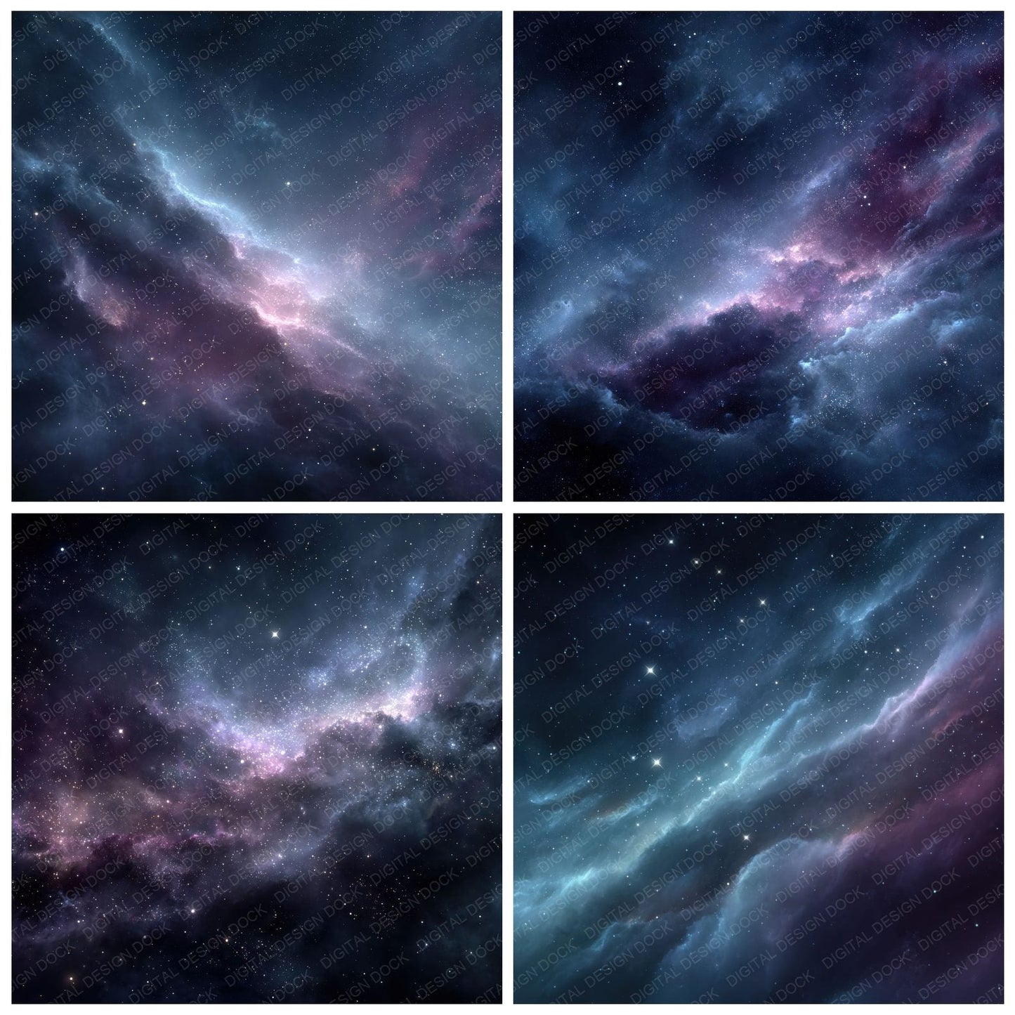 Cosmic Void Fog Background Digital Paper Pack (DDD000283)