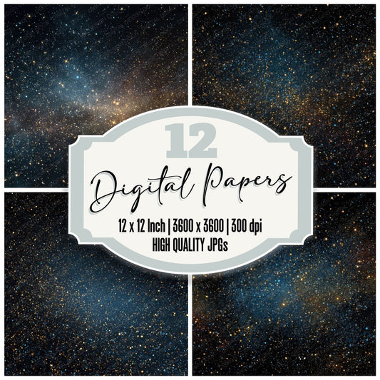 Deep Star Field Background Digital Paper Pack (DDD000284)