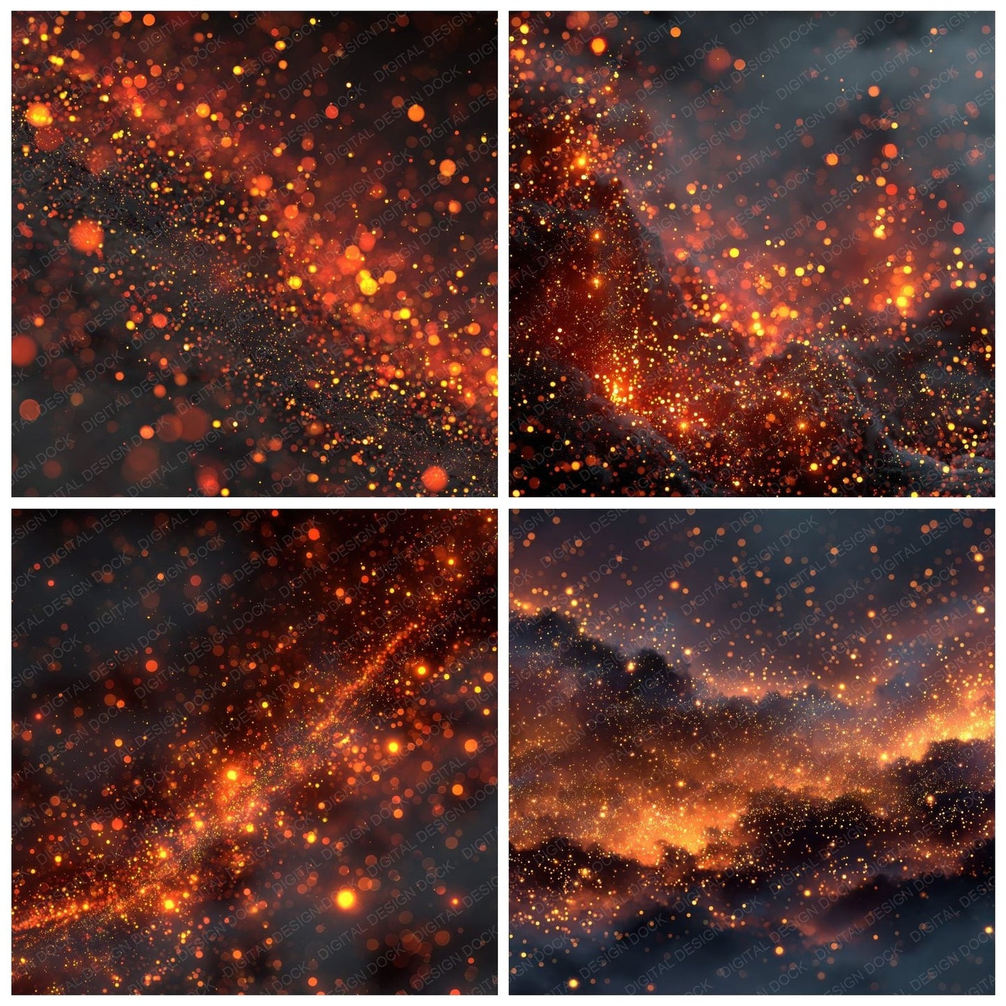Ember Storm Background Digital Paper Pack (DDD000285)
