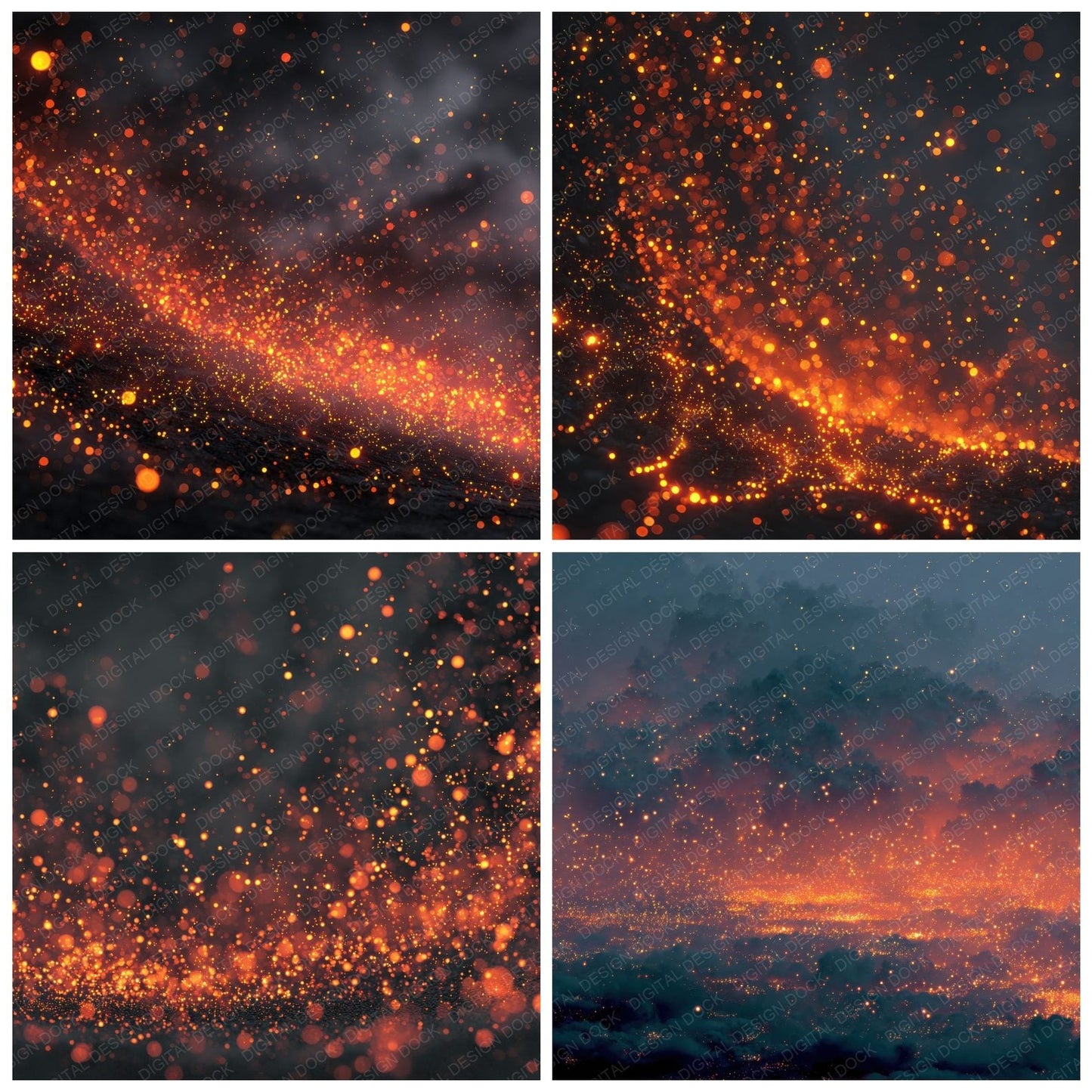 Ember Storm Background Digital Paper Pack (DDD000285)