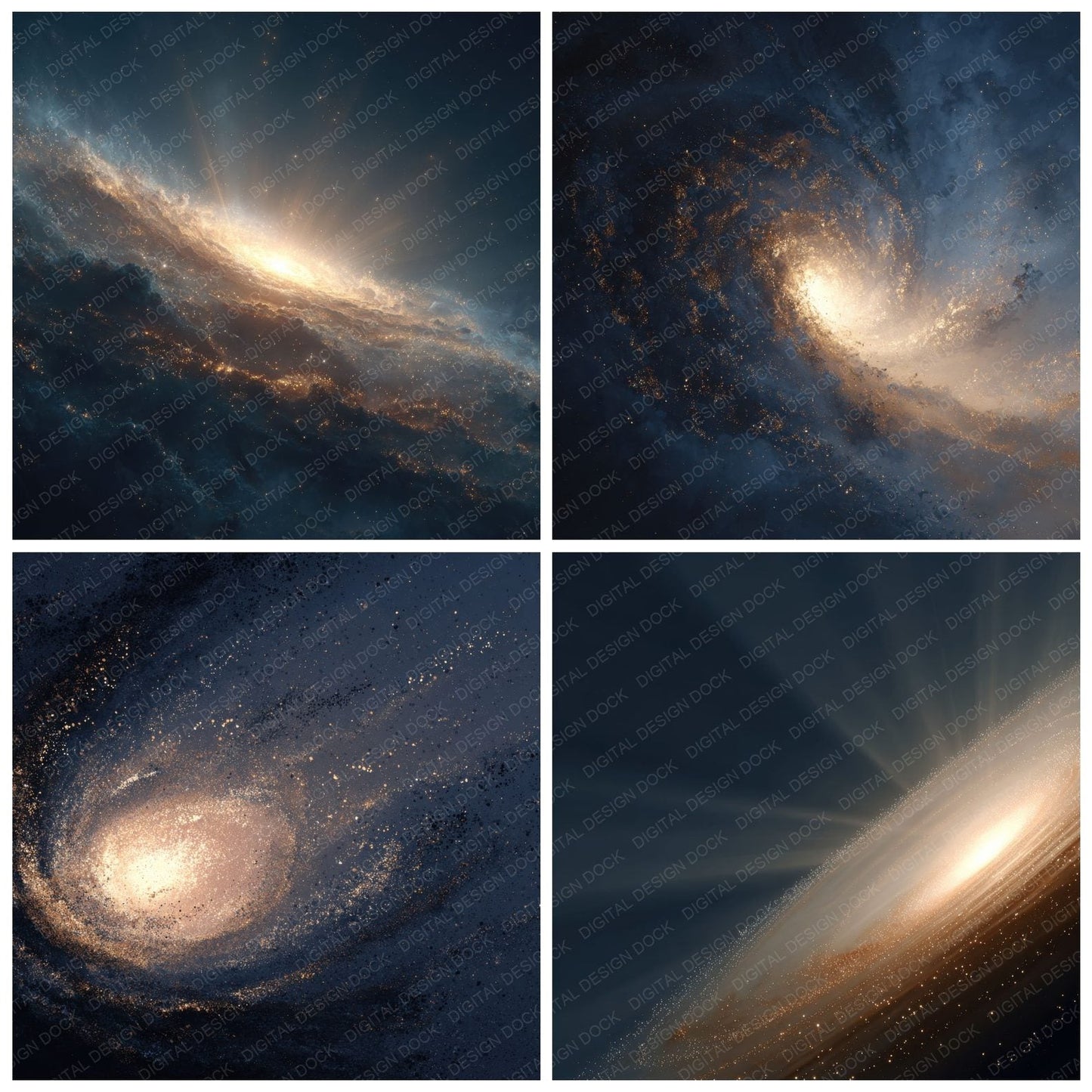 Galactic Core Space Background Digital Paper Pack (DDD000288)