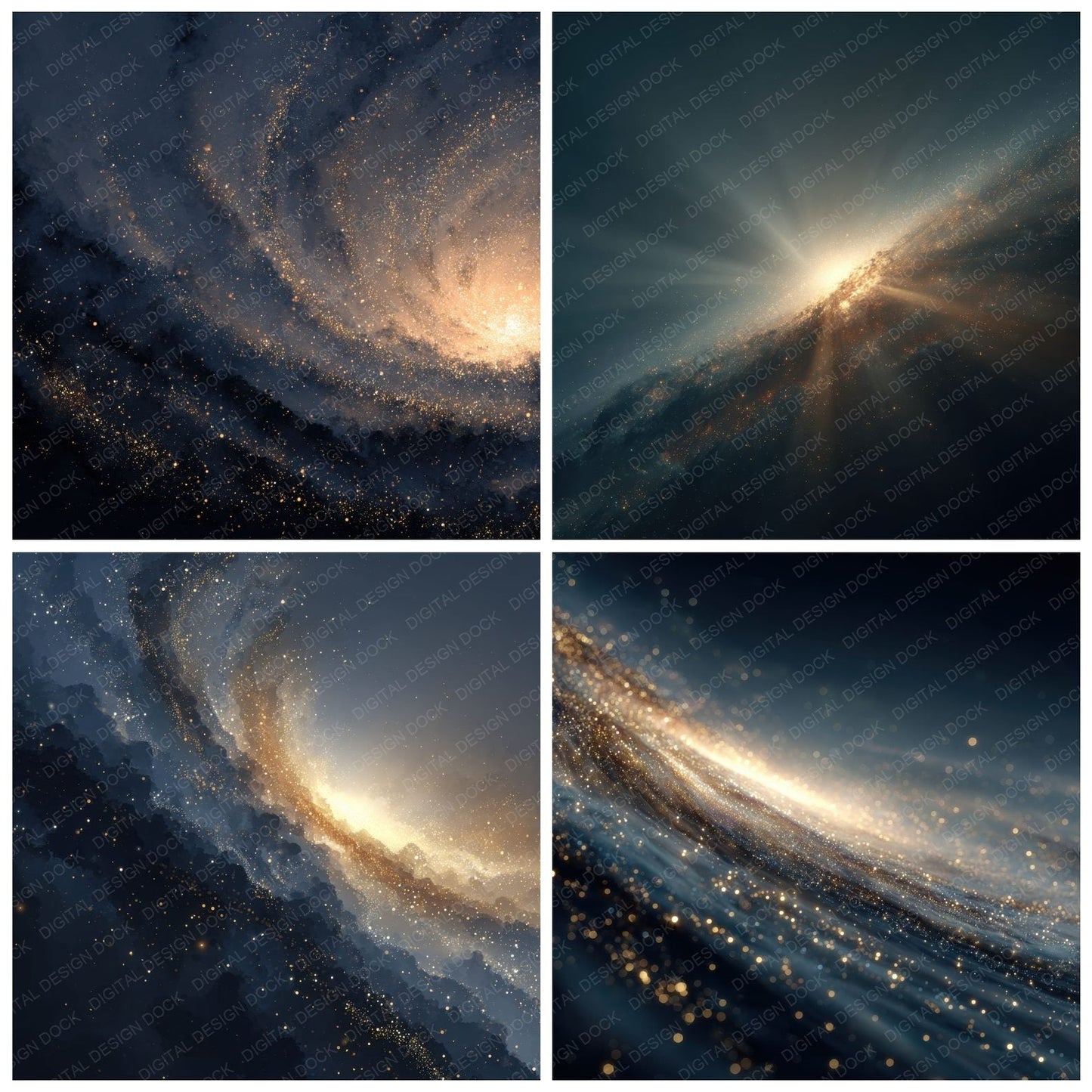 Galactic Core Space Background Digital Paper Pack (DDD000288)