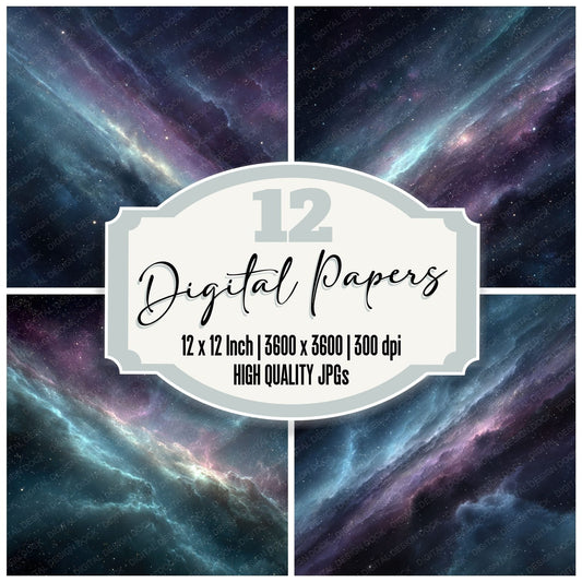 Galactic Dust Lane Background Digital Paper Pack (DDD000289)