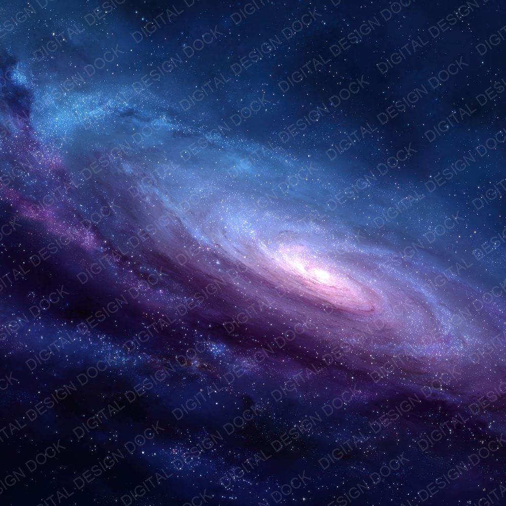 Spiral Galaxy Space Background Digital Paper Pack (DDD000296)