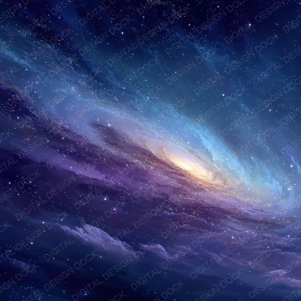 Spiral Galaxy Space Background Digital Paper Pack (DDD000296)