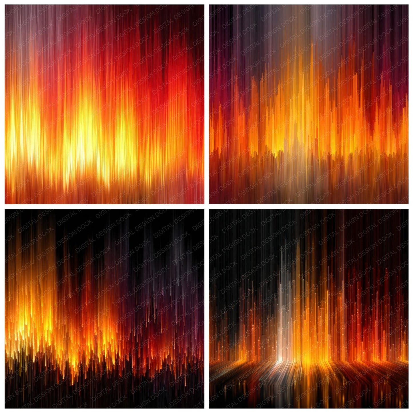 Vertical Fire Motion Background Digital Paper Pack (DDD000299)