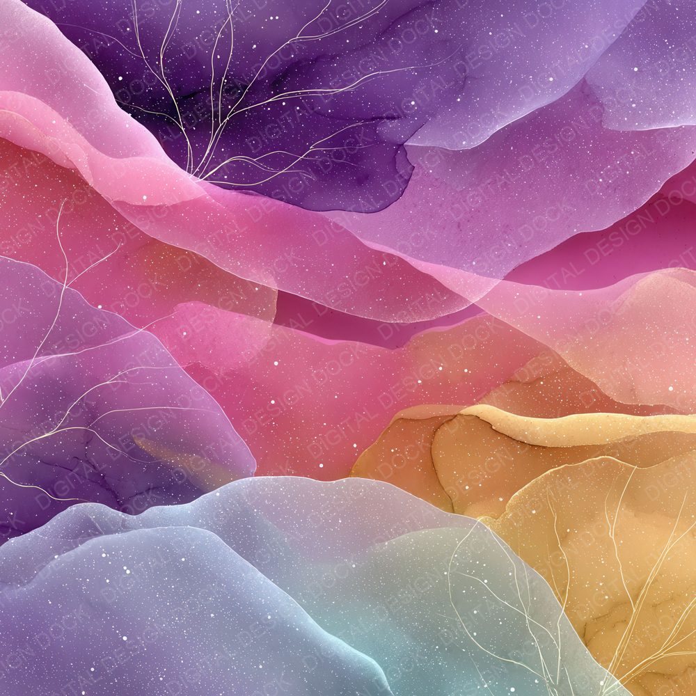 Floral Colour Wash Background Digital Paper Pack (DDD000305)