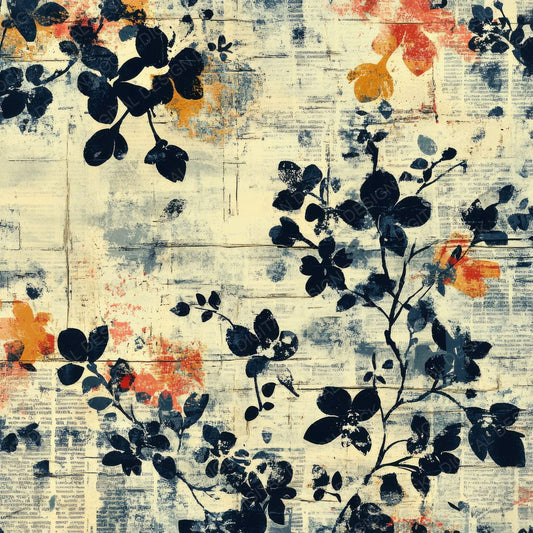 Abstract Grid Florals Digital Paper Pack (DDD000330)