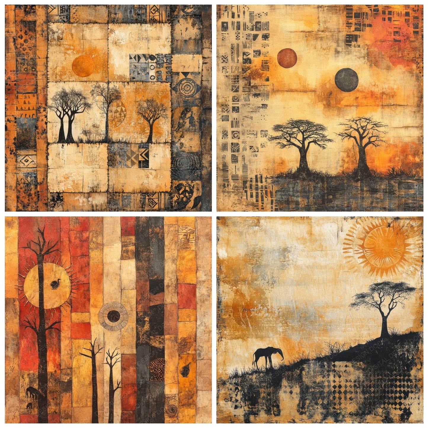 Africa Roots Digital Paper Pack (DDD000333)
