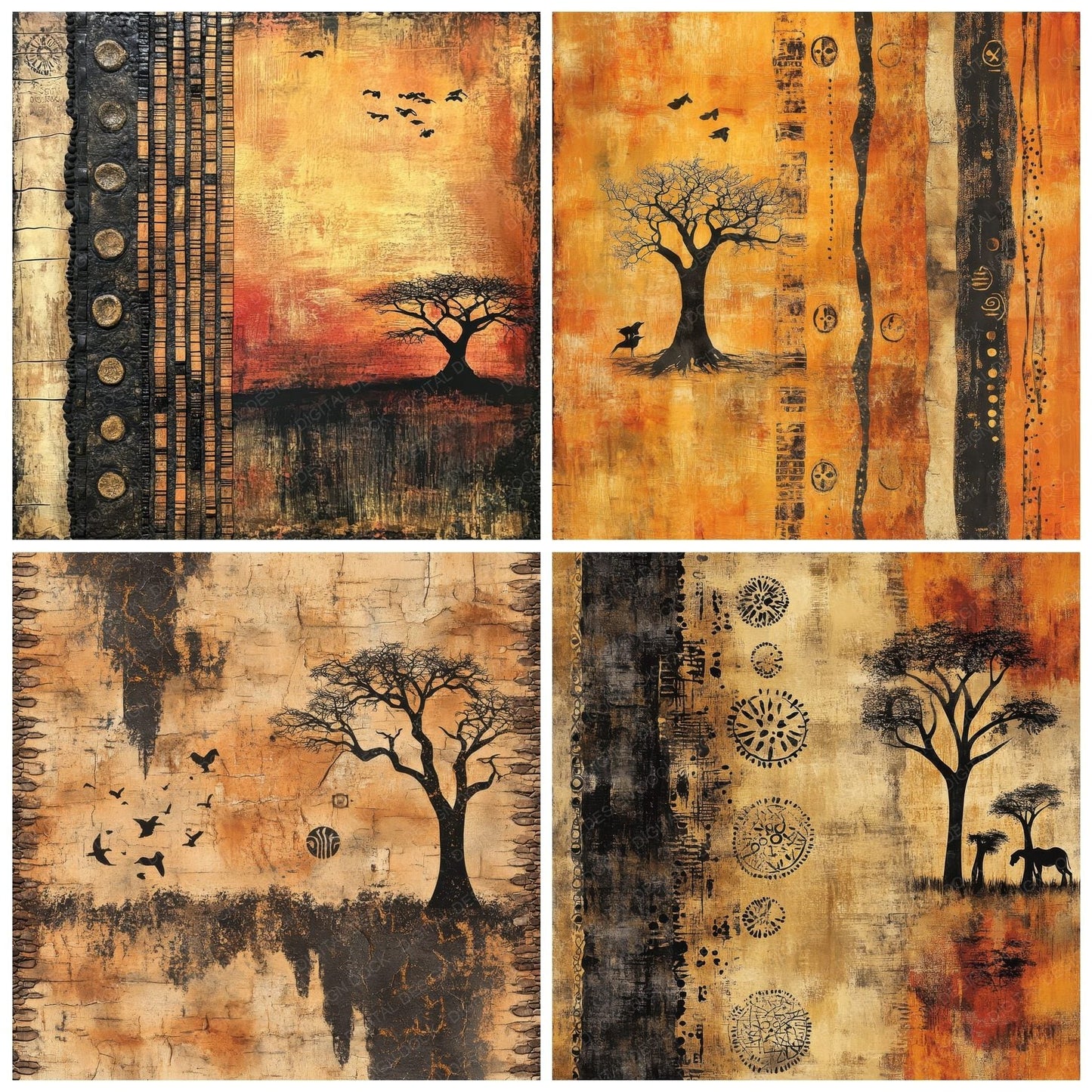 Africa Roots Digital Paper Pack (DDD000333)