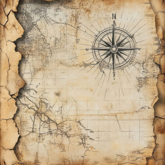 Aged Map Layers Digital Paper Pack (DDD000339)