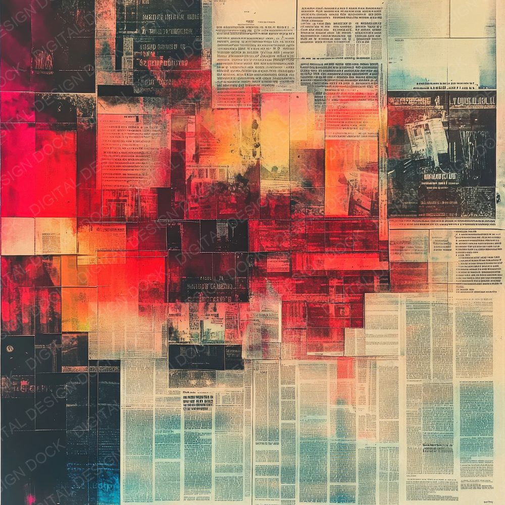 AI Newsprint Digital Paper Pack (DDD000340)