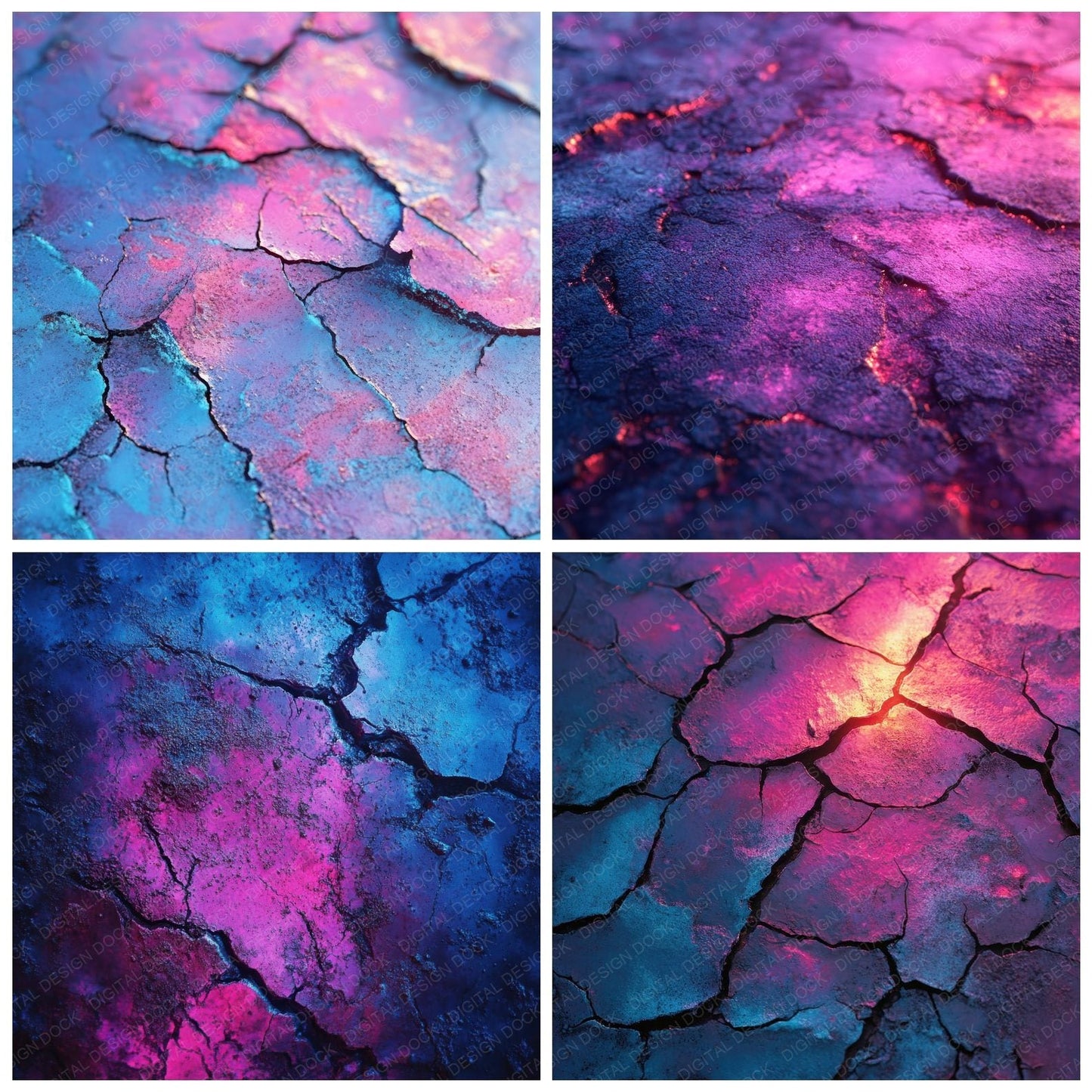 Alien Neon Wasteland Digital Paper Pack (DDD000346)