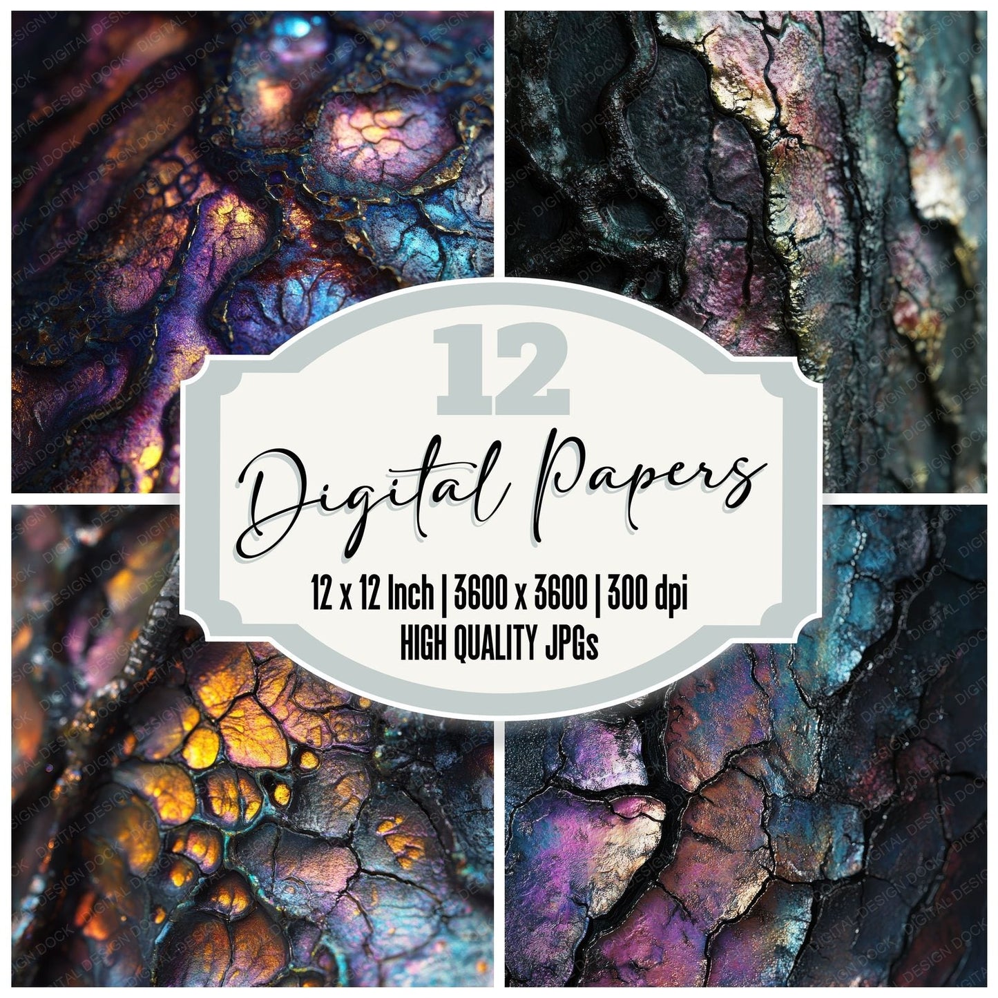 Alien Skin Texture Digital Paper Pack (DDD000347)