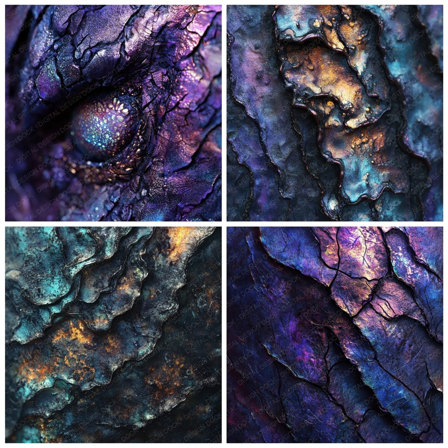 Alien Skin Texture Digital Paper Pack (DDD000347)