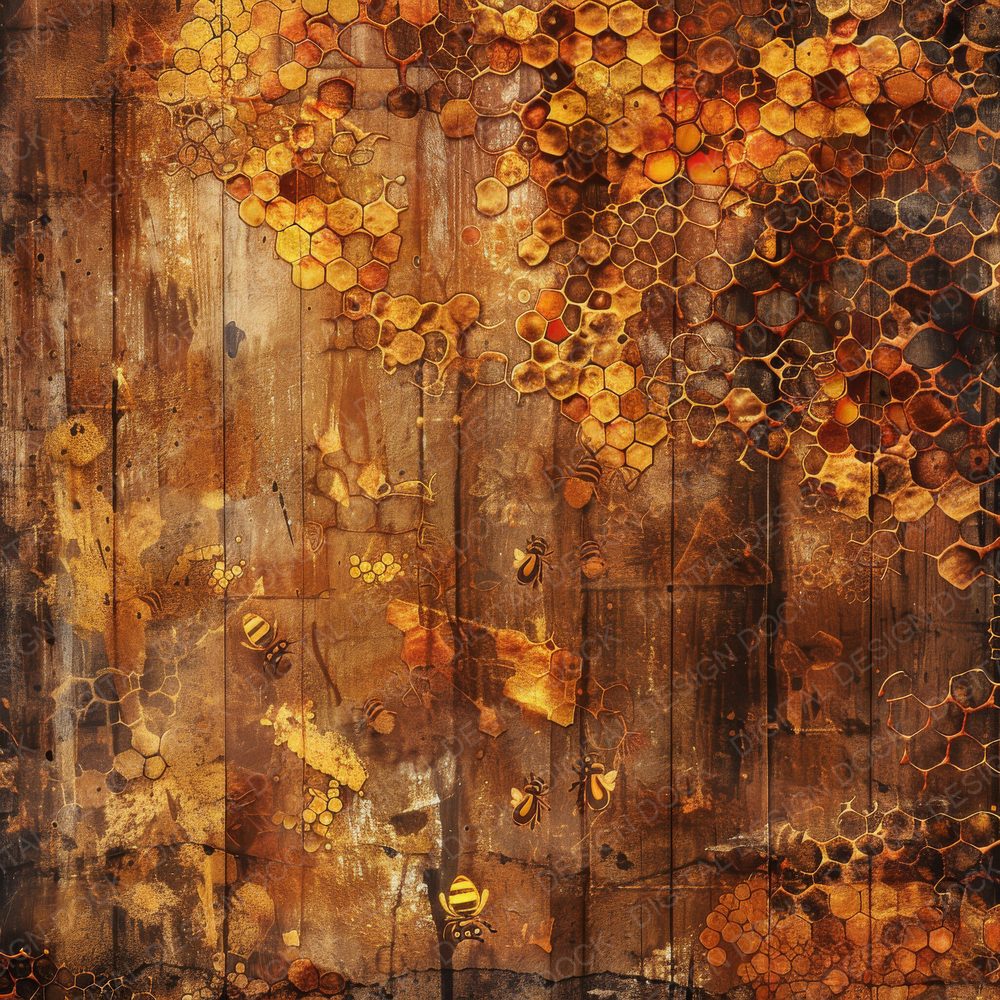 Amber and Sienna Honeycomb Digital Paper Pack (DDD000348)