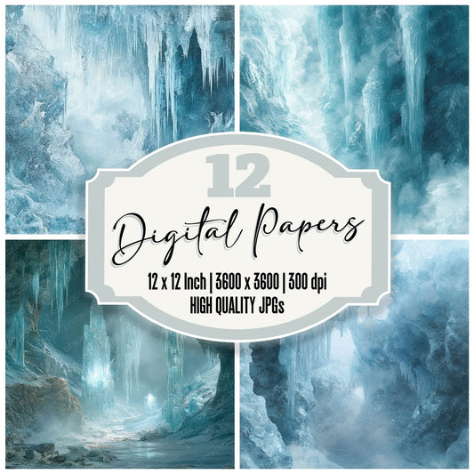 Ancient Ice Digital Paper Pack (DDD000350)