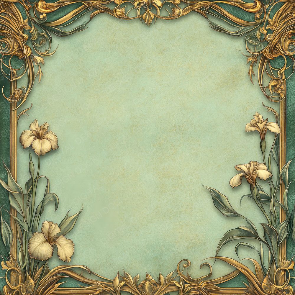 Art Nouveau Bloom Digital Paper Pack (DDD000356)