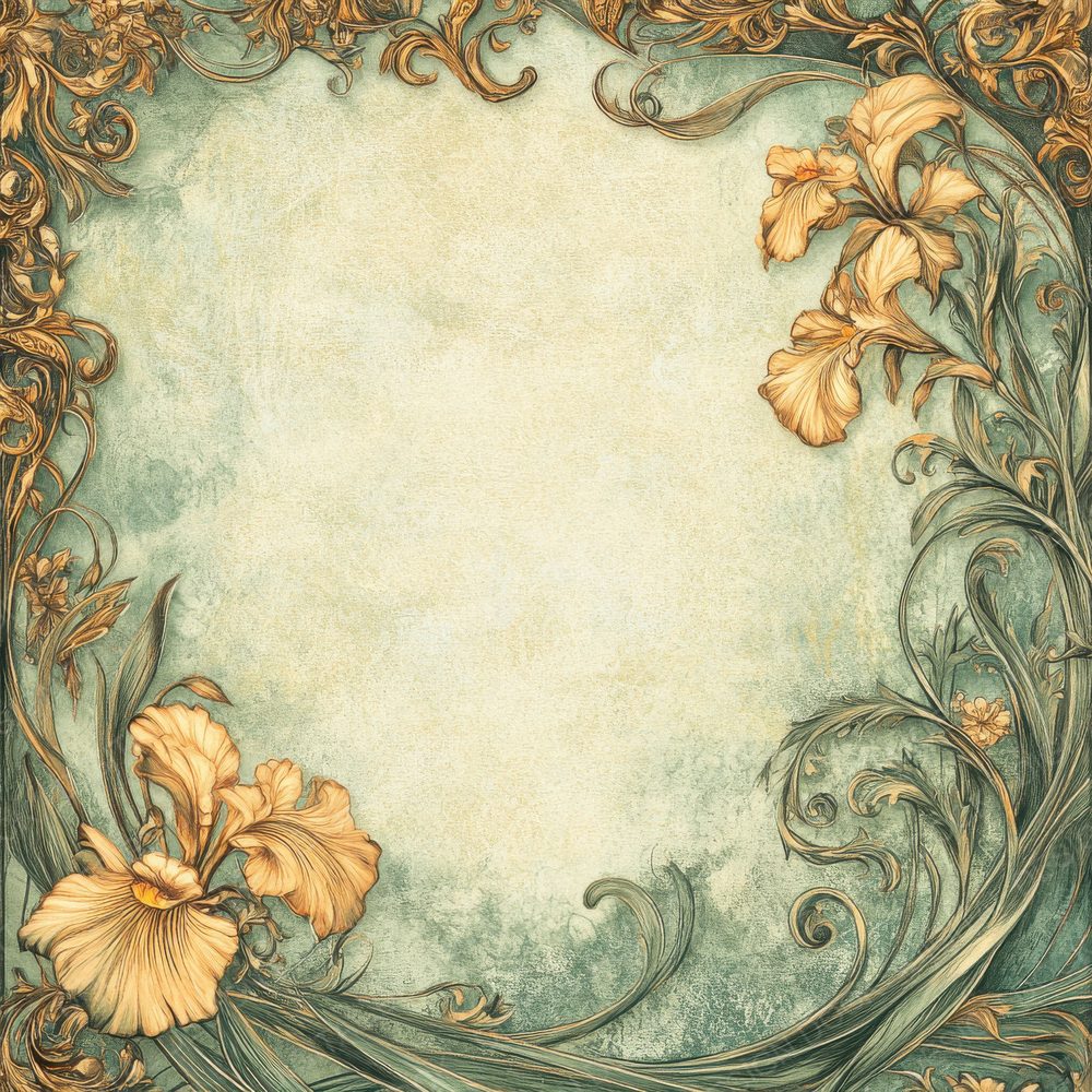 Art Nouveau Bloom Digital Paper Pack (DDD000356)