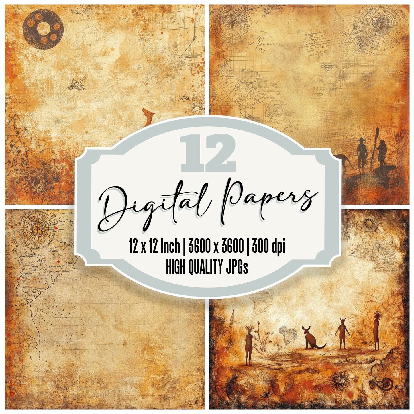 Australia Dream Digital Paper Pack (DDD000357)