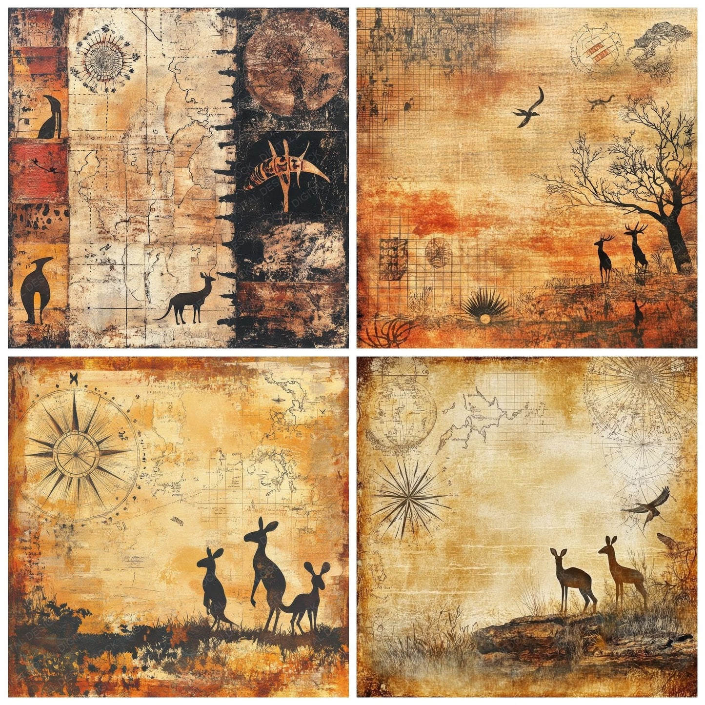 Australia Dream Digital Paper Pack (DDD000357)