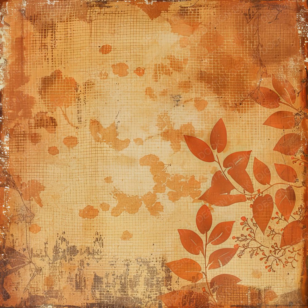 Autumn Fall Leaves Digital Paper Pack (DDD000359)