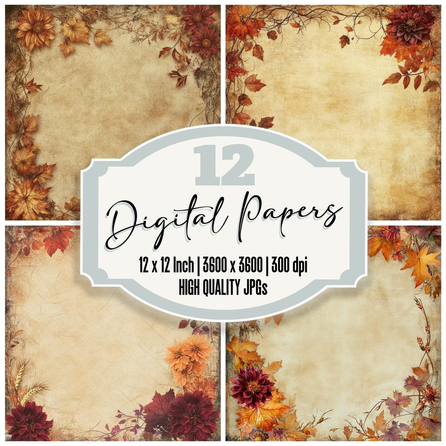 Autumn Harvest Digital Paper Pack (DDD000360)