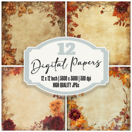 Autumn Harvest Digital Paper Pack (DDD000360)